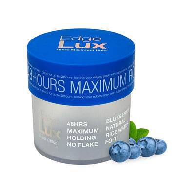 Lux Collection Edge Lux 48 Hour Maximum Hold Hair Gel Tamer 10oz - Blueberry