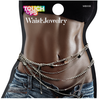 Touch Down Waist Beads - Hearts