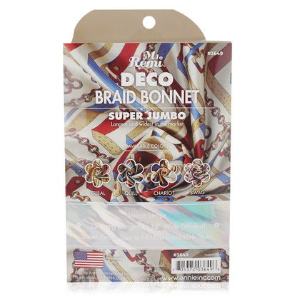 Ms. Remi Deco Super Jumbo Braid Bonnet -  Assorted #3649
