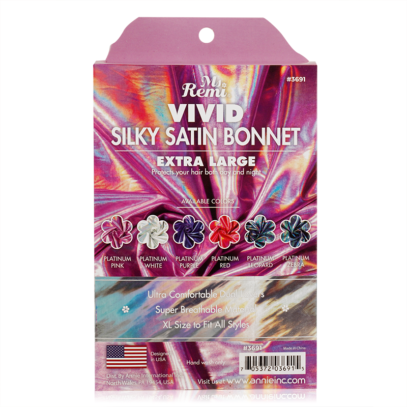 Ms. Remi Silky Satin Vivid Bonnet Extra Large Assorted #3691