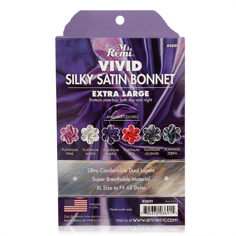Ms. Remi Silky Satin Vivid Bonnet Extra Large Assorted #3691