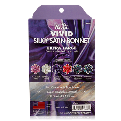 Ms. Remi Silky Satin Vivid Bonnet Extra Large Assorted #3691