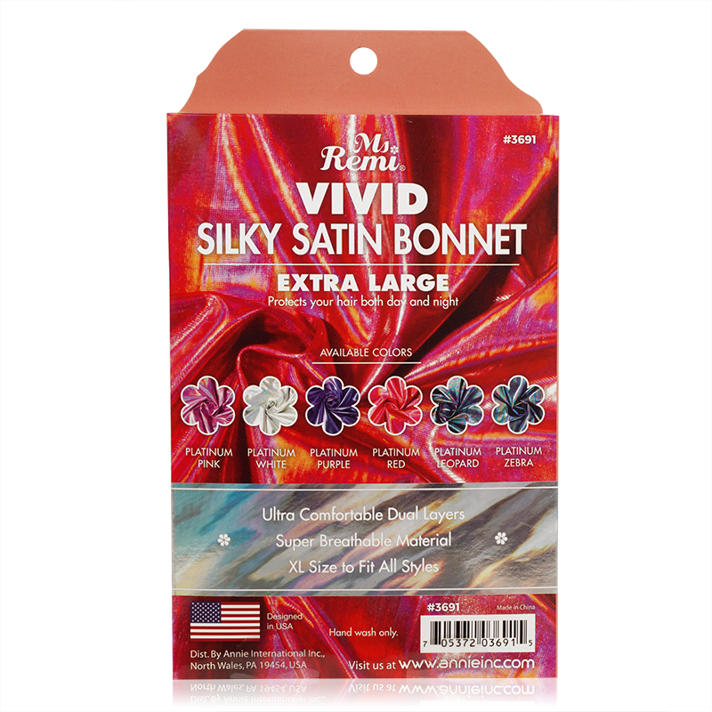 Ms. Remi Silky Satin Vivid Bonnet Extra Large Assorted #3691