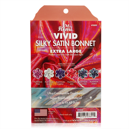 Ms. Remi Silky Satin Vivid Bonnet Extra Large Assorted #3691