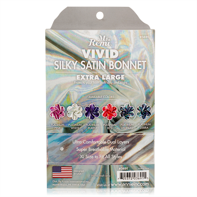 Ms. Remi Silky Satin Vivid Bonnet Extra Large Assorted #3691