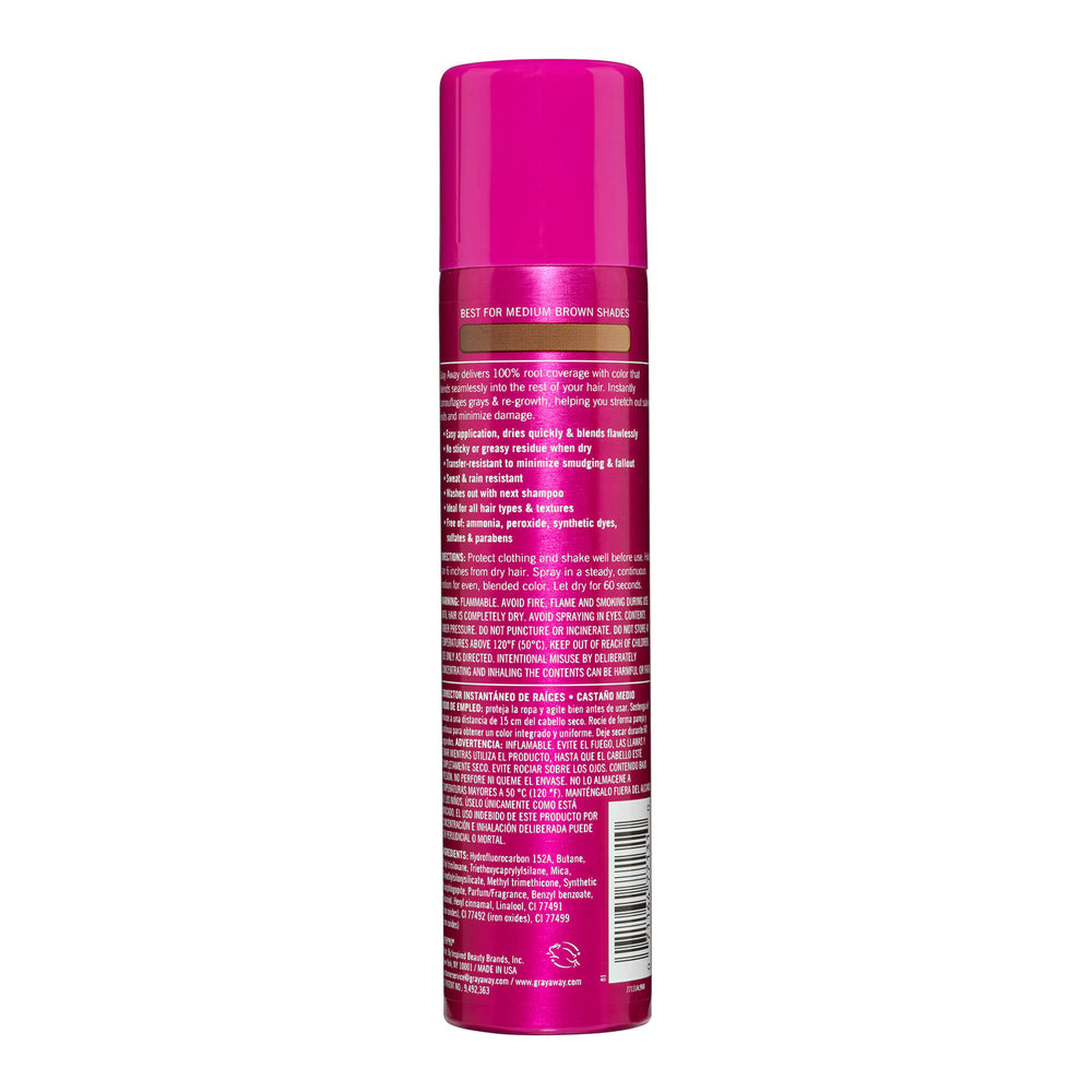 EverPro Gray Away Instant Root Cover Up Spray - Medium Brown