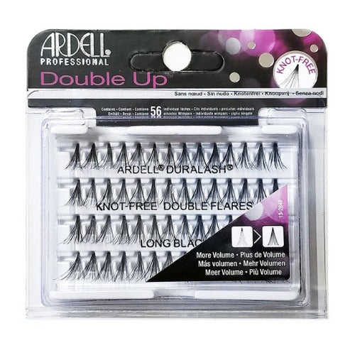 Ardell Double Up Individual Lashes - Knot-Free Double Flares Long Black - Dollar Deals