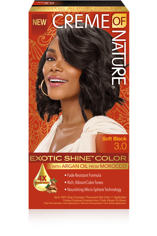 Creme Of Nature Exotic Shine Color - #3 Soft Black