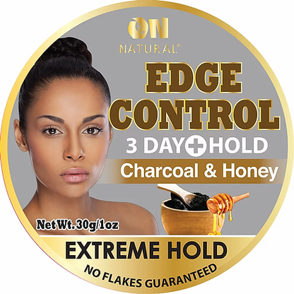 ON Natural 3 Day+ Hold Edge Control Extreme Hold - Charcoal & Honey