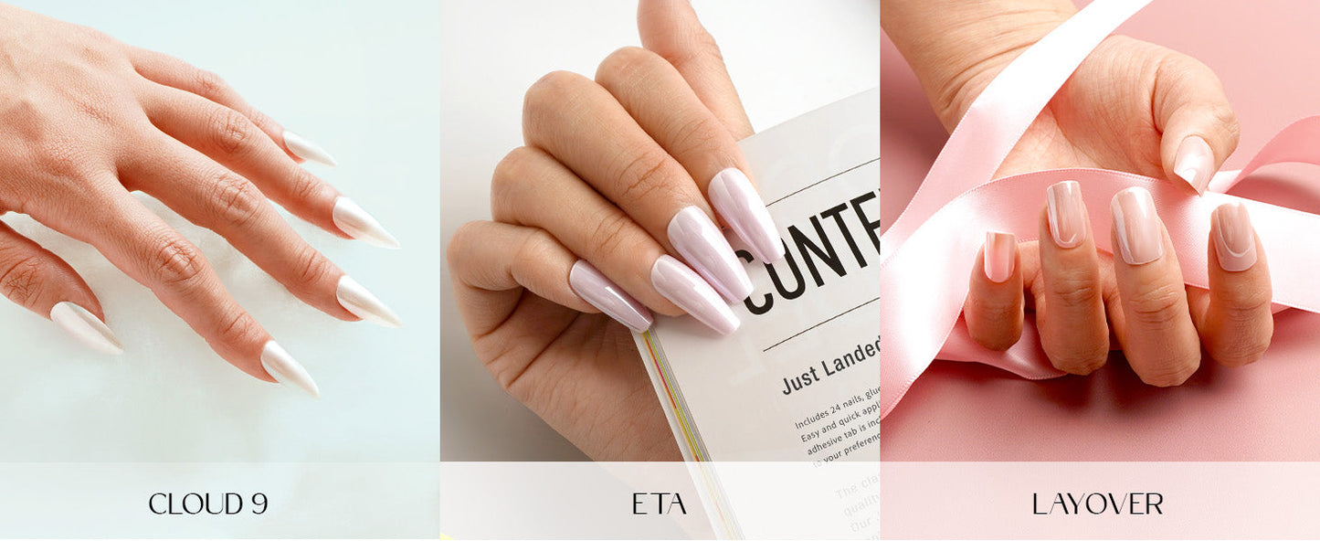 EBIN Press-On Nails Just Landed - Layover #N3DJ003 Medium
