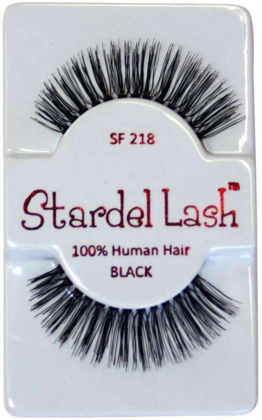 Stardel Lash 100% Human Hair Lashes - SF 218 Black - Beautiful Black Hair