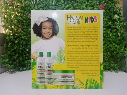 Hawaiian Silky Kids Moringa Oil & Shea Texturizer Curl Softener Twin Pack