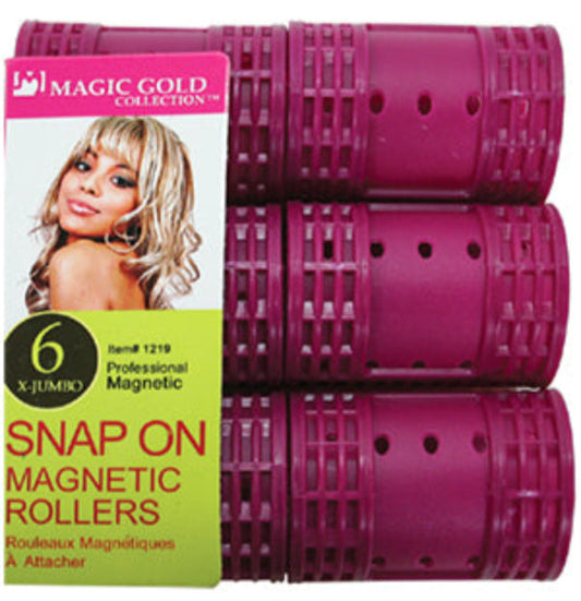 Magic Gold Snap On Magnetic Rollers X- Jumbo #1219