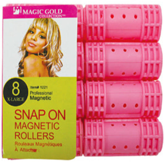 Magic Gold Snap On Magnetic Rollers X- Large #1221