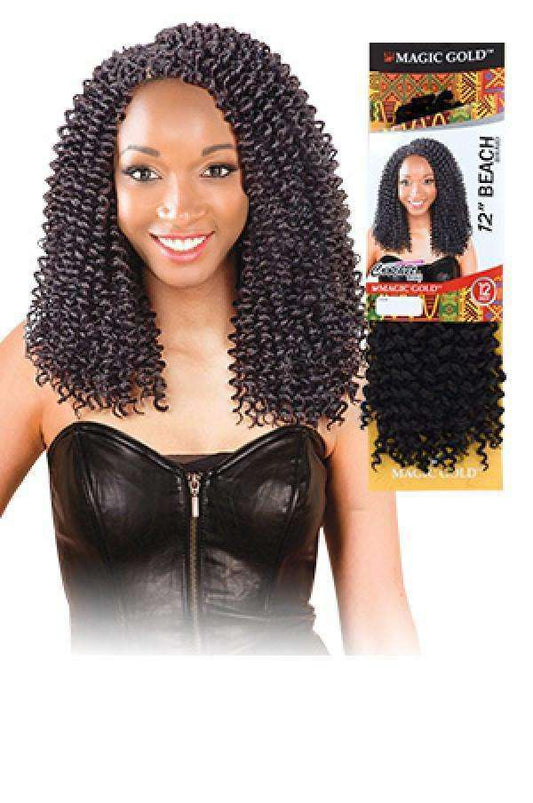 Magic Gold Beach Braid 12" - Beautiful Black Hair