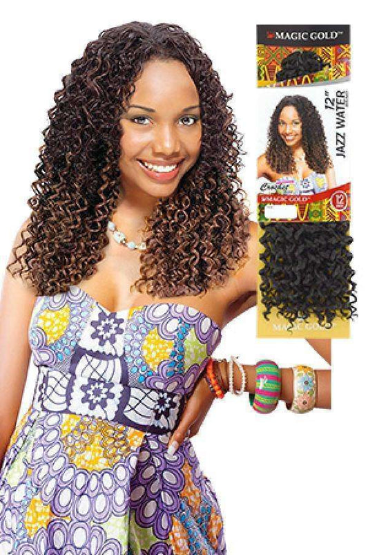 Magic Gold Jazz Water 12" - Beautiful Black Hair