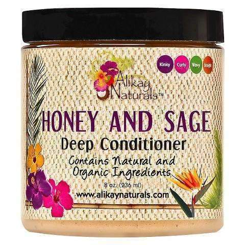Alikay Naturals Honey & Sage Deep Conditioner 8oz - Beautiful Black Hair