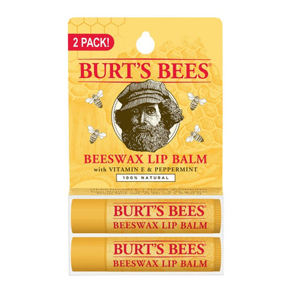 Burt's Bees Beeswax Lip Balm 2pk
