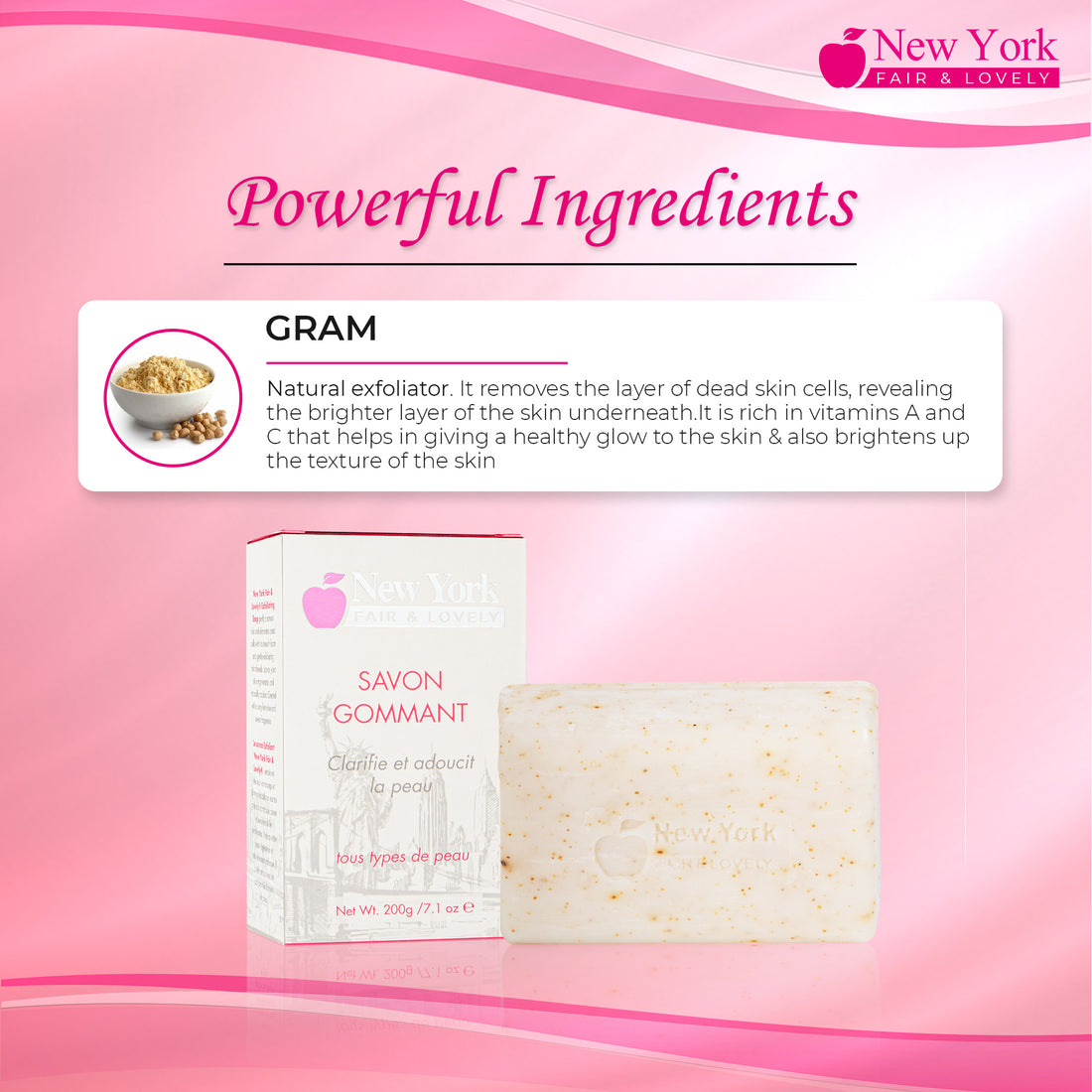 New York Fair & Lovely Exfoliating Soap