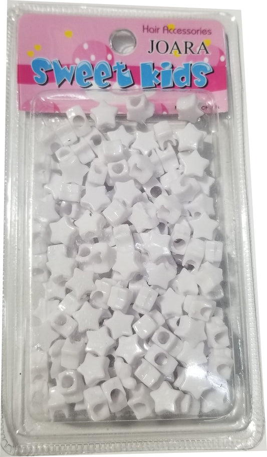 Sweet Kids Hair Beads - Star White #1654