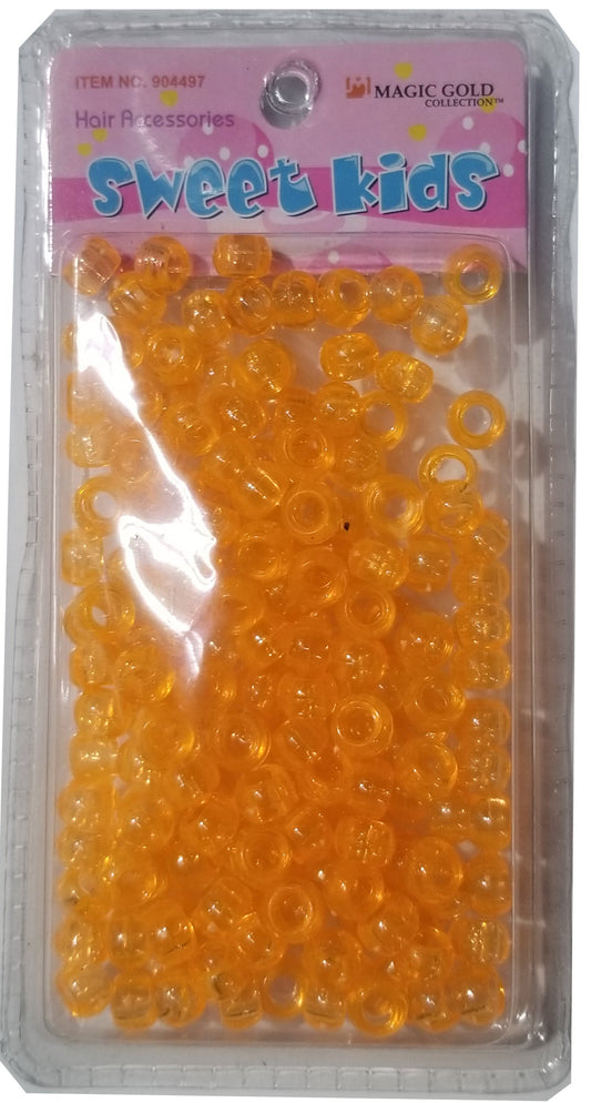 Sweet Kids Hair Beads - Peach Crystal #1615