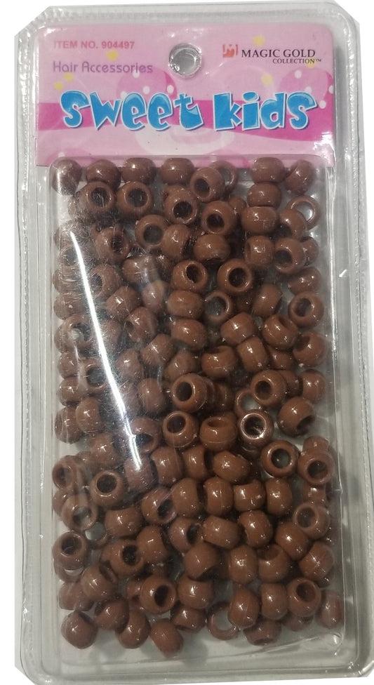 Sweet Kids Hair Beads - Medium Brown #1618