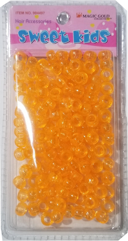 Sweet Kids Hair Beads - Orange Crystal #1977