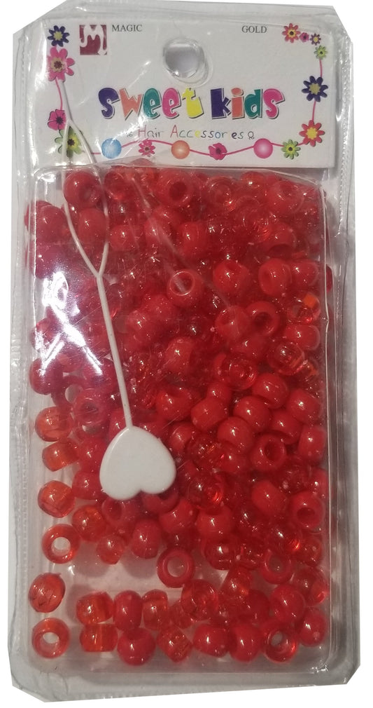 Sweet Kids Hair Beads - Red Crystal Mix #1982
