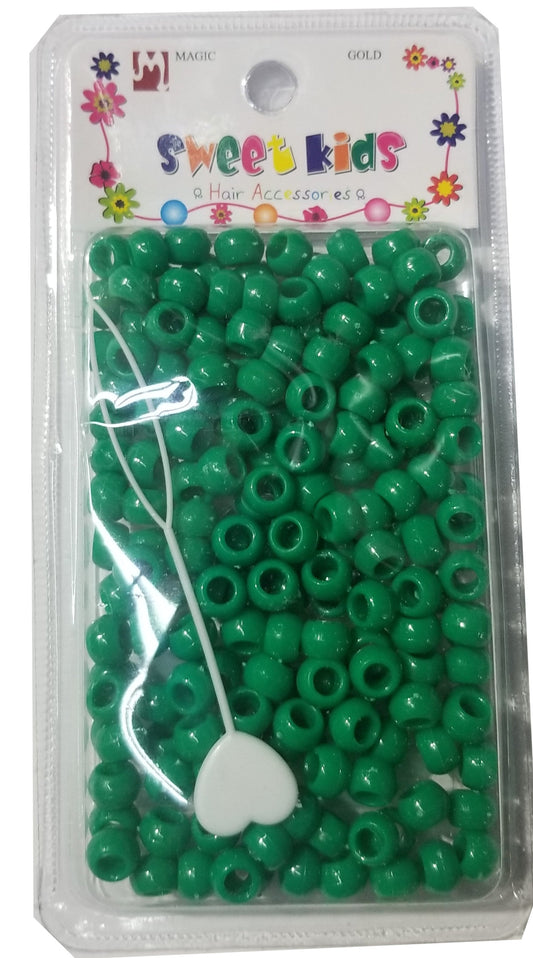 Sweet Kids Hair Beads - Green #1985