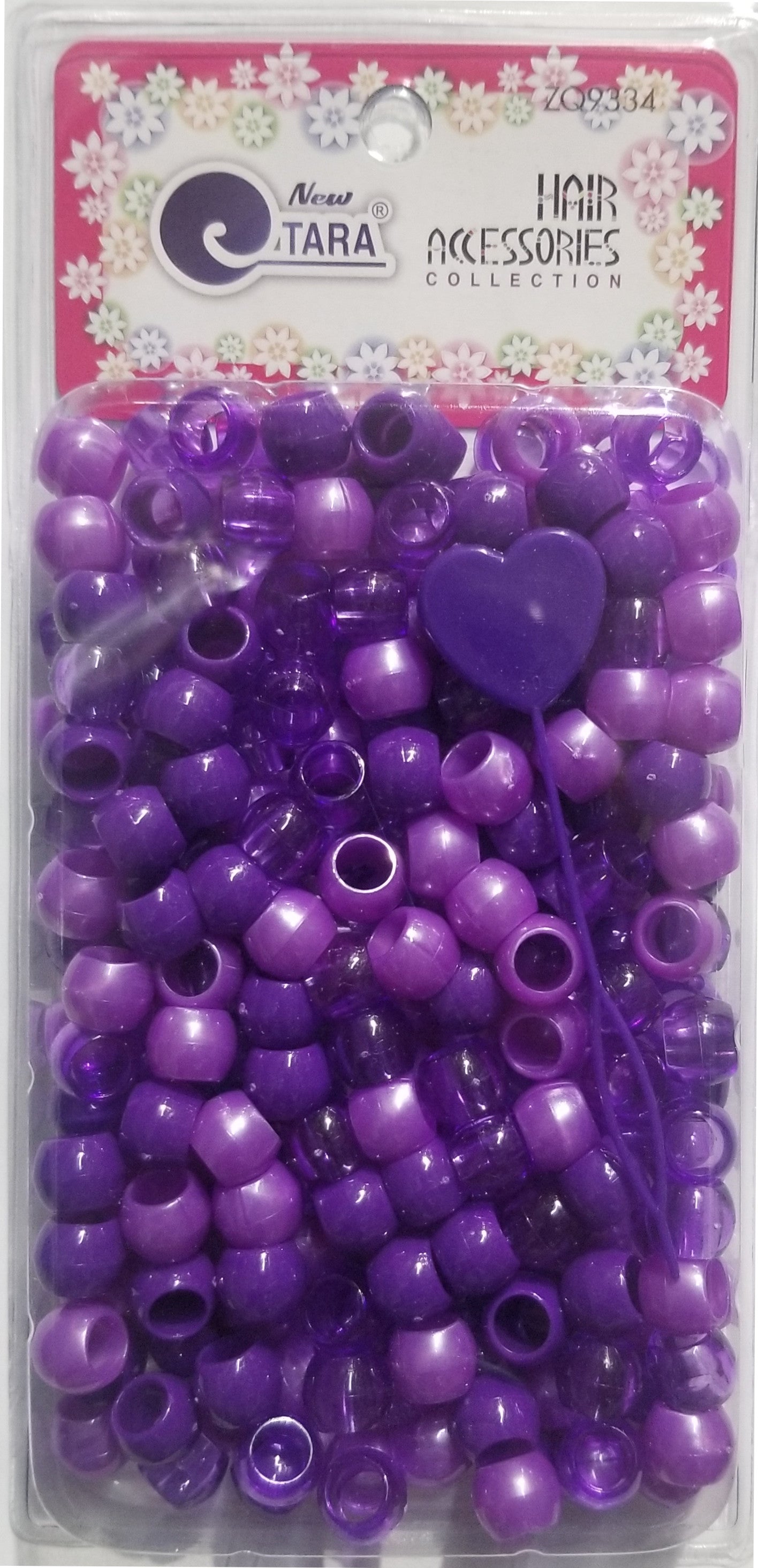 Tara Medium Hair Beads Jumbo Pack - Purple Tone Mix #ZQ09334