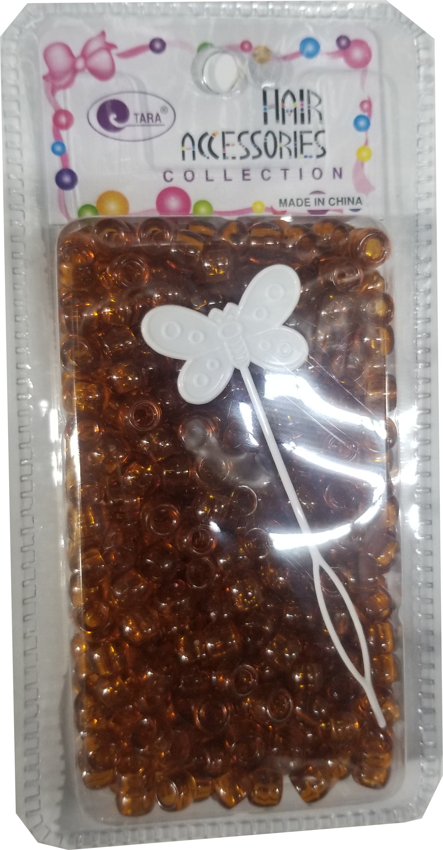 Tara Hair Beads - Crystal Brown #ZQ72528