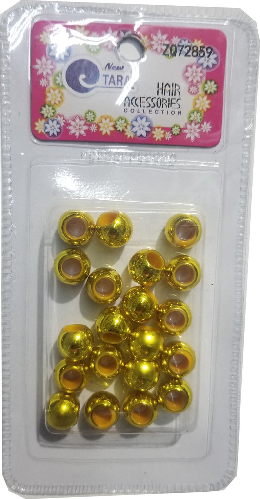Tara Metallic Hair Beads - Gold #72859