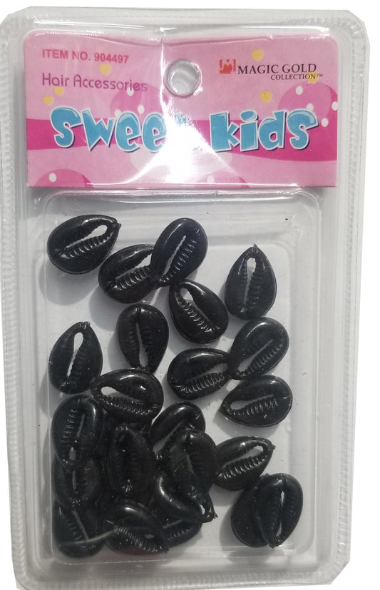 Sweet Kids Hair Beads - Shells Black #1995