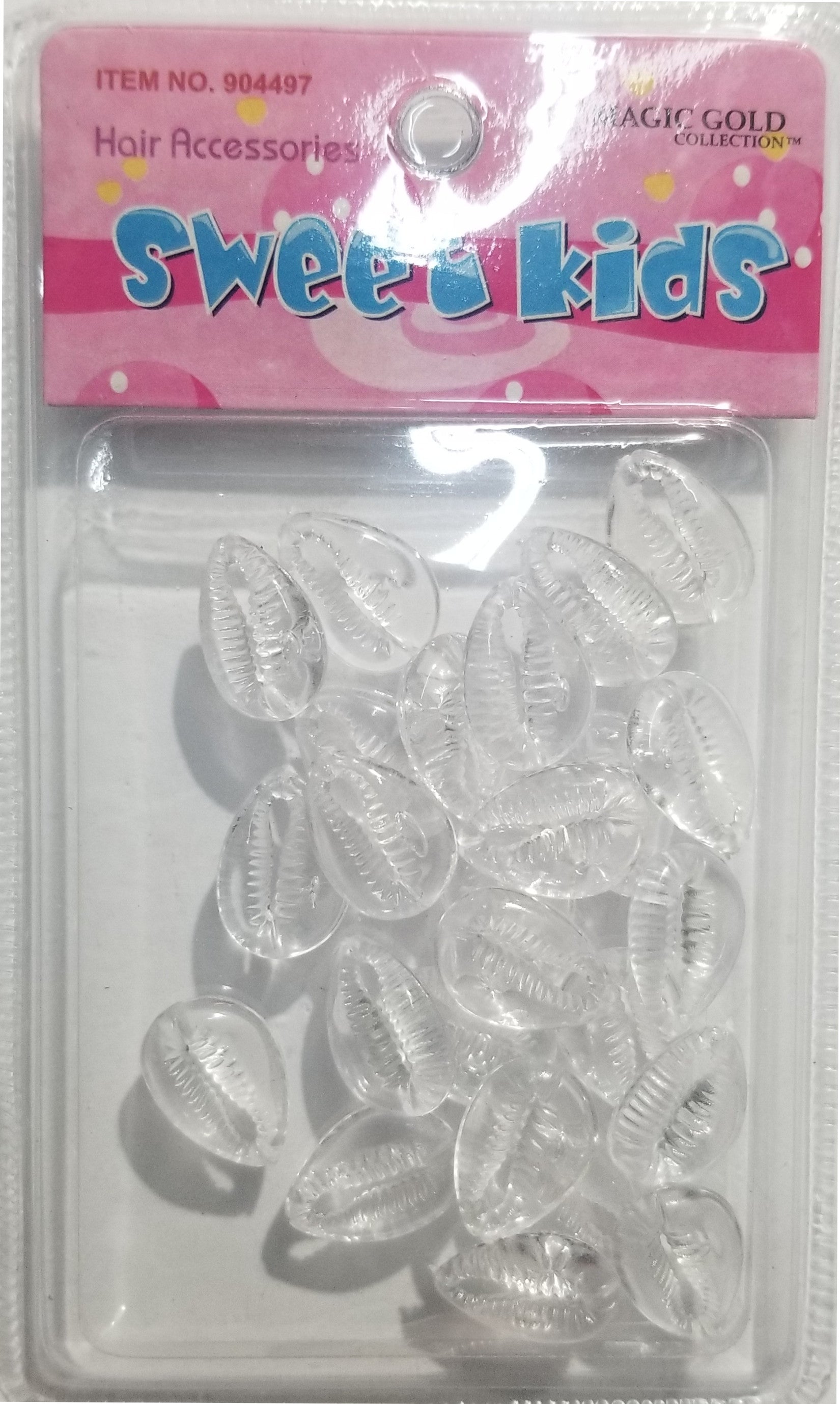 Sweet Kids Hair Beads - Shells Clear #1998
