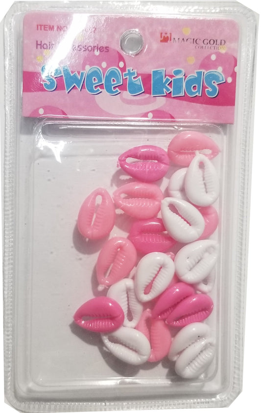 Sweet Kids Hair Beads - Shells Pink Tone Mix #2000