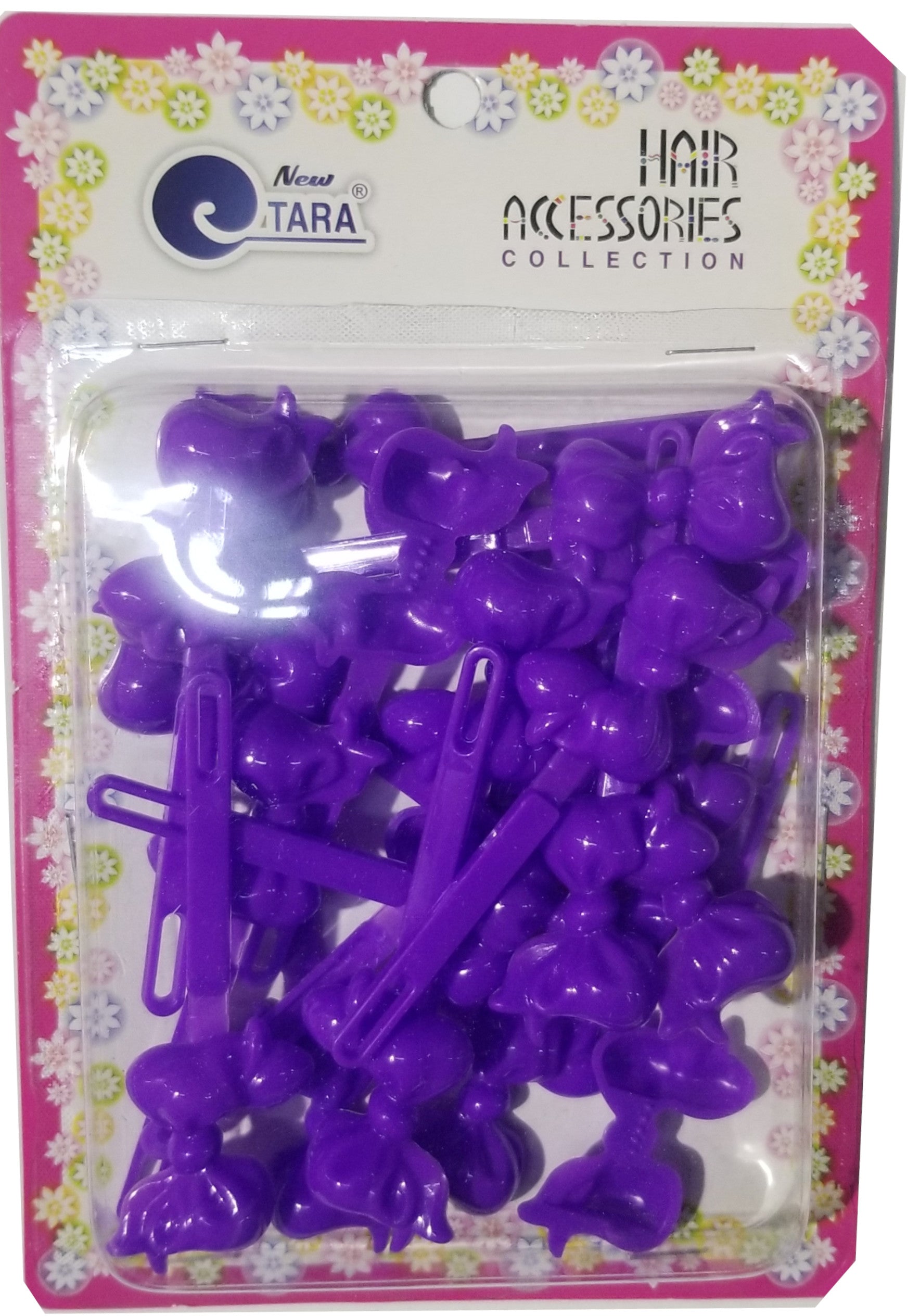 Tara Barrettes - Ribbon Purple #BRT08954