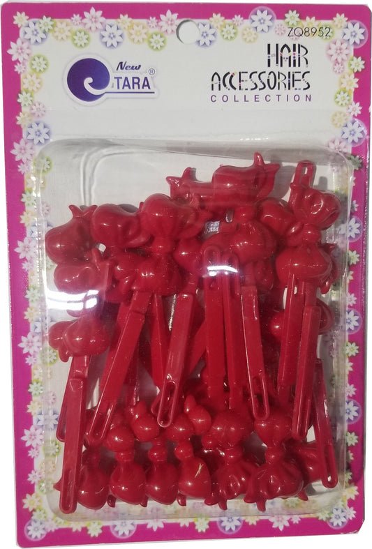 Tara Barrettes - Ribbon Red #BRT08592