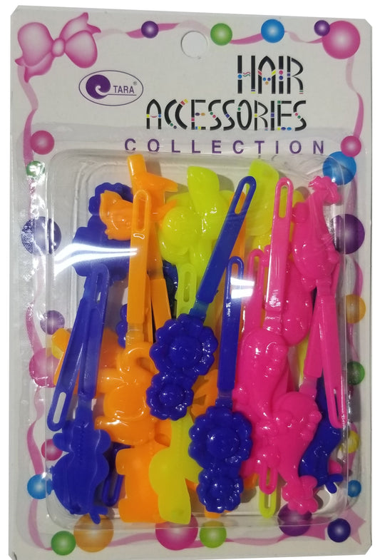 Magic Gold Hair Barrettes - Assorted Shapes Assorted Mix #ZQ08886