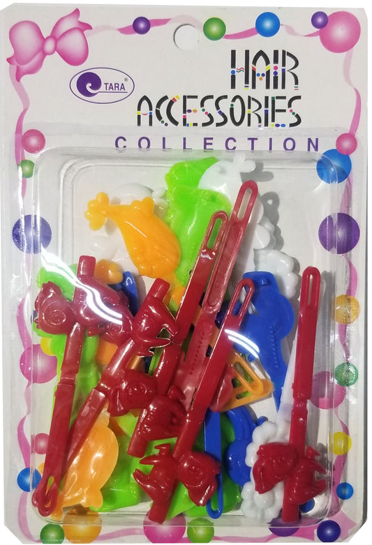 Magic Gold Hair Barrettes - Assorted Shapes Assorted Mix #ZQ08881