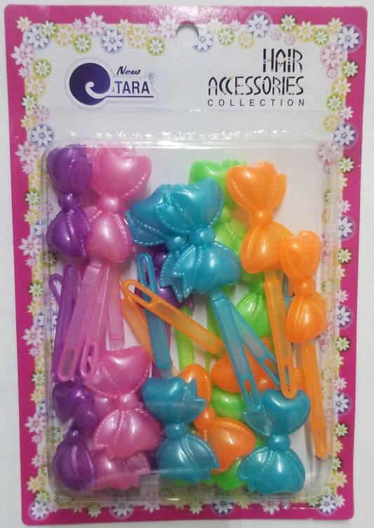 Tara Hair Barrettes - Ribbons Assorted #ZQ8546