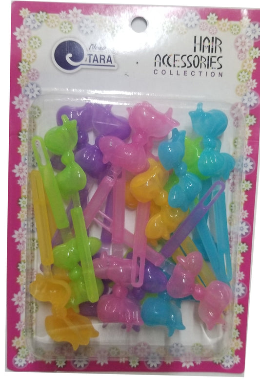 Tara Hair Barrettes - Ribbons Pastel Mix #ZQ8527