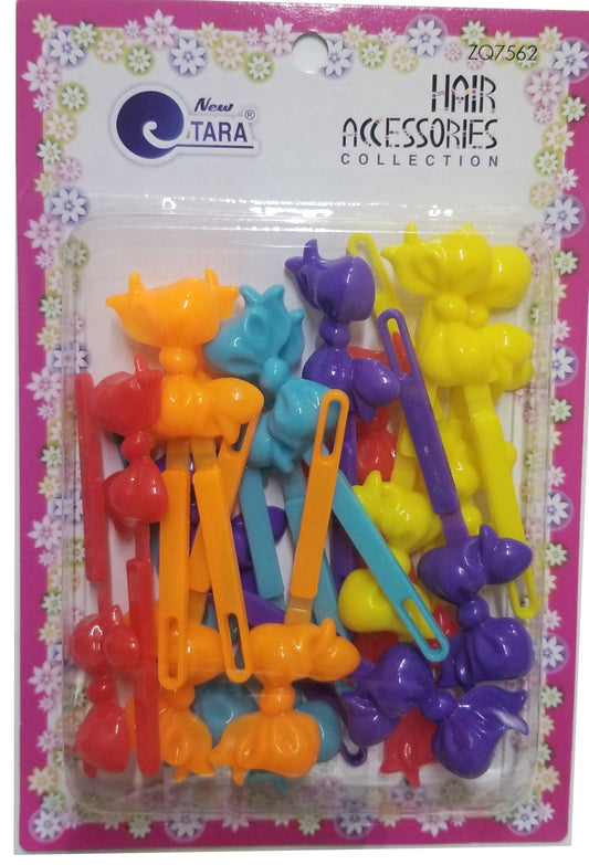 Tara Hair Barrettes - Ribbons Assorted Mix #ZQ7562