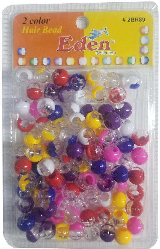 Eden Hair Beads Jumbo Pack - 2 Color Assorted # BR89C/AST