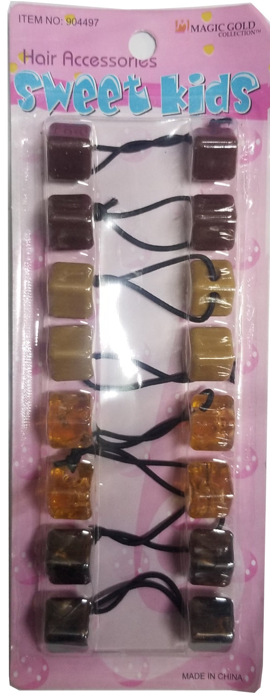 Sweet Kids Hair Baubles - Square #SQ14 Assorted