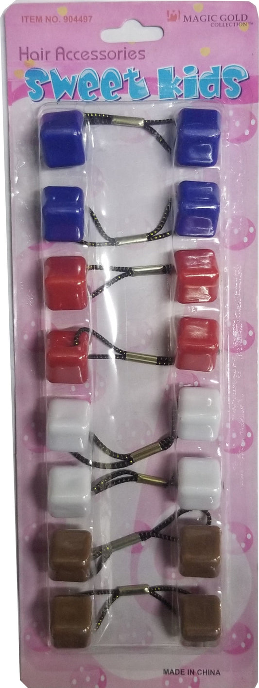 Sweet Kids Hair Baubles - Square #SQ14 Assorted
