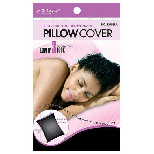 Magic Collection Satin Pillow Cover - Black - Beautiful Black Hair