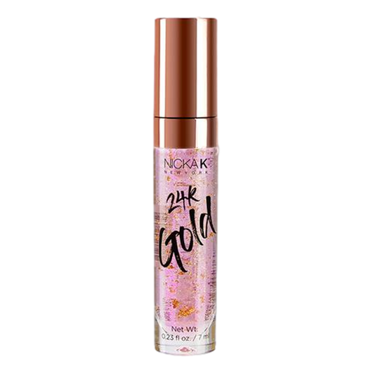 Nika K 24K Gold Lip Glow - Rose Gold - Beautiful Black Hair