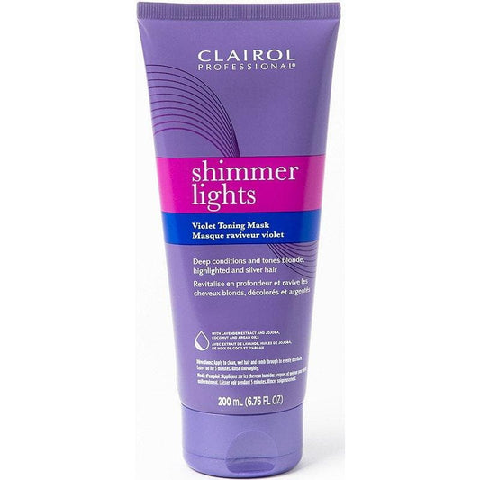 Clairol Professional Shimmer Lights Violet Toning Mask - Beautiful Black Hair