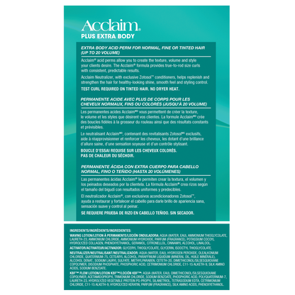 Zotos Acclaim Plus Acid Perm - Extra Body