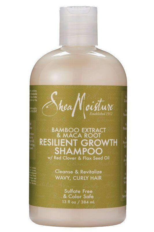 Shea Moisture Bamboo Extract & Maca Root Resilient Growth Shampoo - Beautiful Black Hair